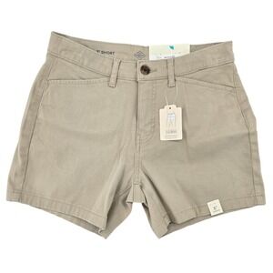 St. John's Bay NEW Size 2 Secretly Slender Shorts Women Biscotti Beige 5" Inseam